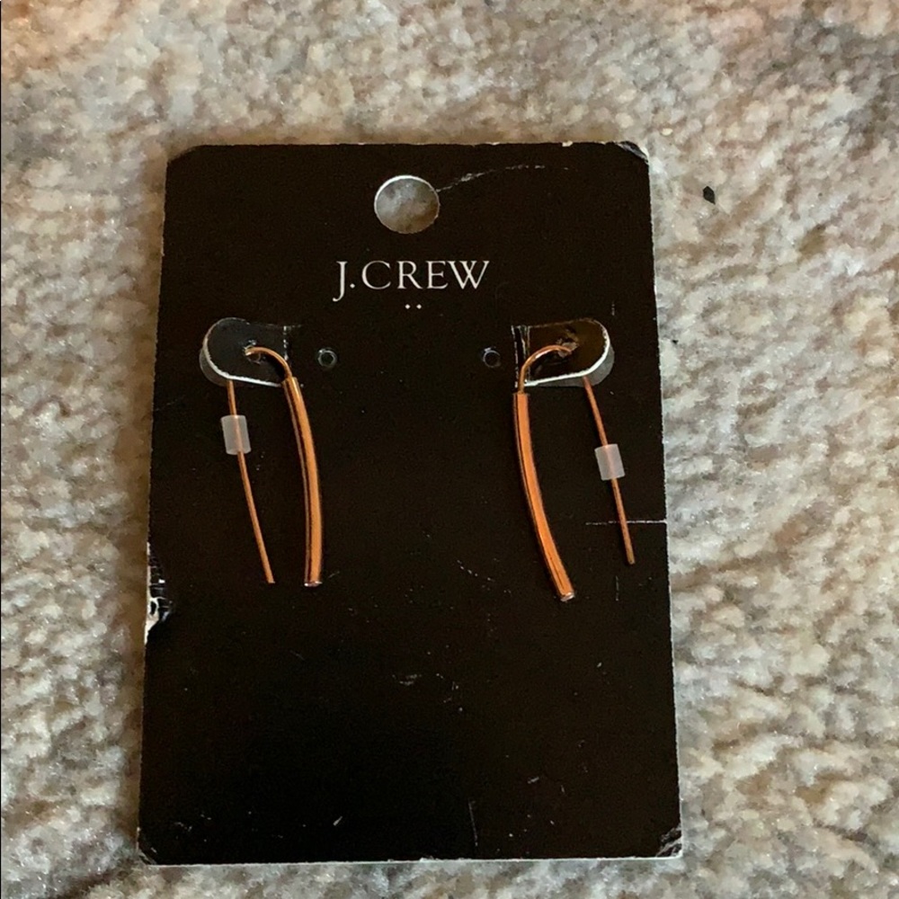 J.crew rose gold earrings
